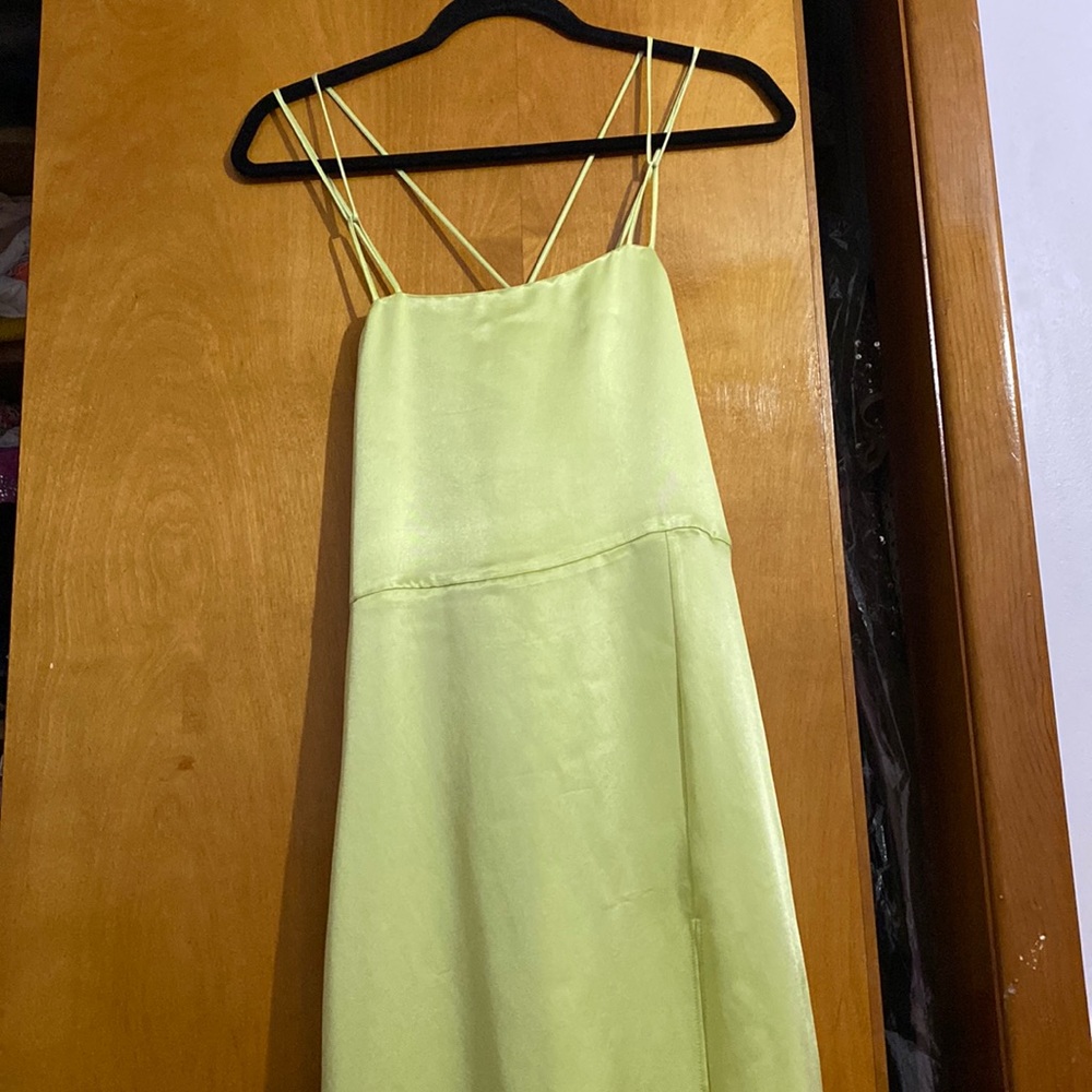 Zara straps summer dress with slit